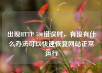 出现HTTP 500错误时，有没有什么办法可以快速恢复网站正常运行