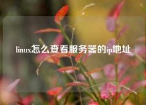 linux怎么查看服务器的ip地址