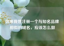 如果我想注册一个与知名品牌相似的域名，应该怎么做