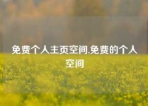 免费个人主页空间,免费的个人空间
