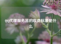 QQ代理服务器的收费标准是什么