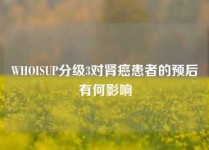 WHOISUP分级3对肾癌患者的预后有何影响