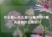什么是ftp,什么是FTP服务?FTP服务器有什么用处?
