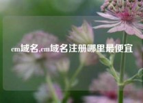 cm域名,cm域名注册哪里最便宜