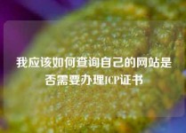 我应该如何查询自己的网站是否需要办理ICP证书