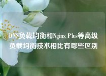 DNS负载均衡和Nginx Plus等高级负载均衡技术相比有哪些区别