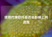 使用代理软件是否会影响上网速度