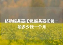 移动服务器托管,服务器托管一般多少钱一个月