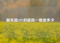 服务器CPU的能耗一般是多少