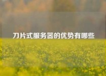 刀片式服务器的优势有哪些