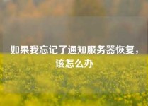 如果我忘记了通知服务器恢复，该怎么办