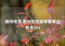 潮州电信,潮州电信宽带套餐价格表2024