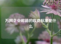 万网企业邮箱的收费标准是什么