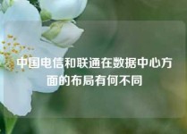 中国电信和联通在数据中心方面的布局有何不同
