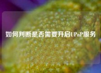 如何判断是否需要开启UPnP服务