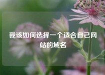 我该如何选择一个适合自己网站的域名