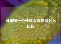 网易账号公开叫卖有没有什么风险