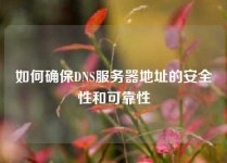 如何确保DNS服务器地址的安全性和可靠性