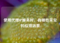 使用代理IP服务时，有哪些常见的应用场景