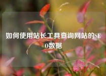 如何使用站长工具查询网站的SEO数据