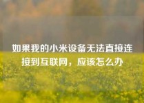 如果我的小米设备无法直接连接到互联网，应该怎么办