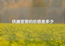 铁通宽带的价格是多少
