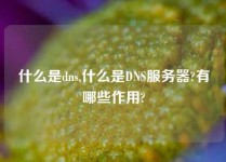 什么是dns,什么是DNS服务器?有哪些作用?
