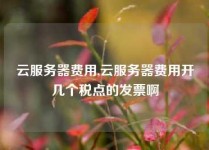 云服务器费用,云服务器费用开几个税点的发票啊