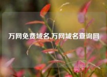 万网免费域名,万网域名查询网