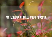 世纪创联折扣店的具体地址