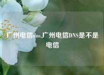 广州电信dns,广州电信DNS是不是电信