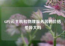 GPU云主机和物理服务器的价格差异大吗