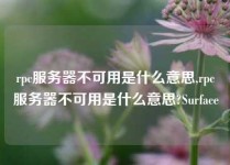 rpc服务器不可用是什么意思,rpc服务器不可用是什么意思?Surface