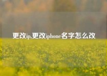 更改ip,更改iphone名字怎么改