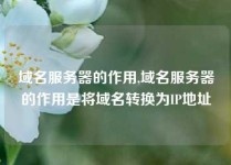 域名服务器的作用,域名服务器的作用是将域名转换为IP地址