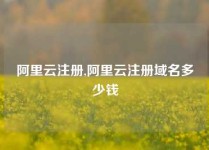 阿里云注册,阿里云注册域名多少钱