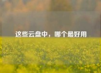 这些云盘中，哪个最好用