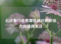 云计算行业有哪些新兴的职业方向值得关注