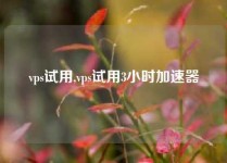 vps试用,vps试用3小时加速器