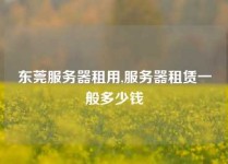 东莞服务器租用,服务器租赁一般多少钱