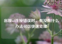 出现ssl连接错误时，有没有什么办法可以快速处理