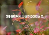 如何确保网络服务器的安全