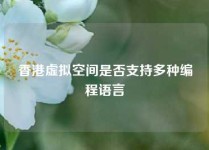 香港虚拟空间是否支持多种编程语言
