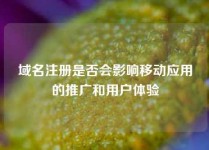 域名注册是否会影响移动应用的推广和用户体验