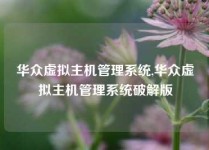 华众虚拟主机管理系统,华众虚拟主机管理系统破解版