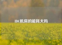 IDC机房的能耗大吗