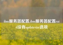 ibm服务器配置,ibm服务器配置raid没有updatesize选项
