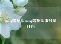 mssql数据库,mssql数据库服务是什吗