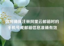 如何确保注册阿里云邮箱时的手机号或邮箱信息准确有效