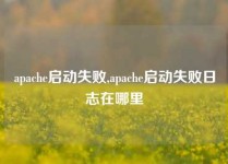 apache启动失败,apache启动失败日志在哪里